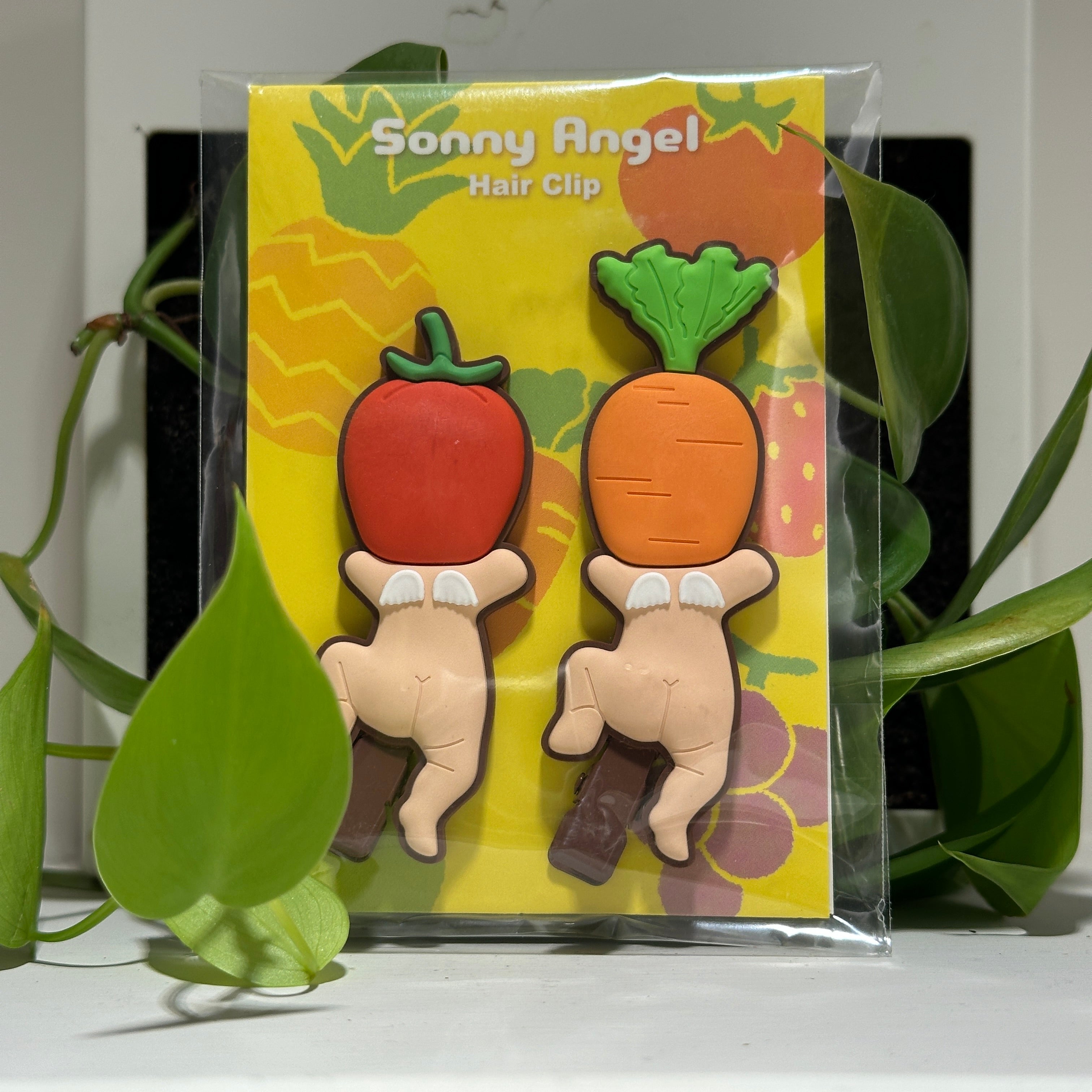 Hair Clip (Tomato and Carrot)