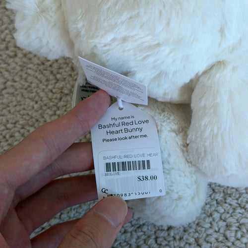 Medium Red Love Heart Bunny