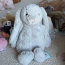 Medium Bashful Silver Bunny