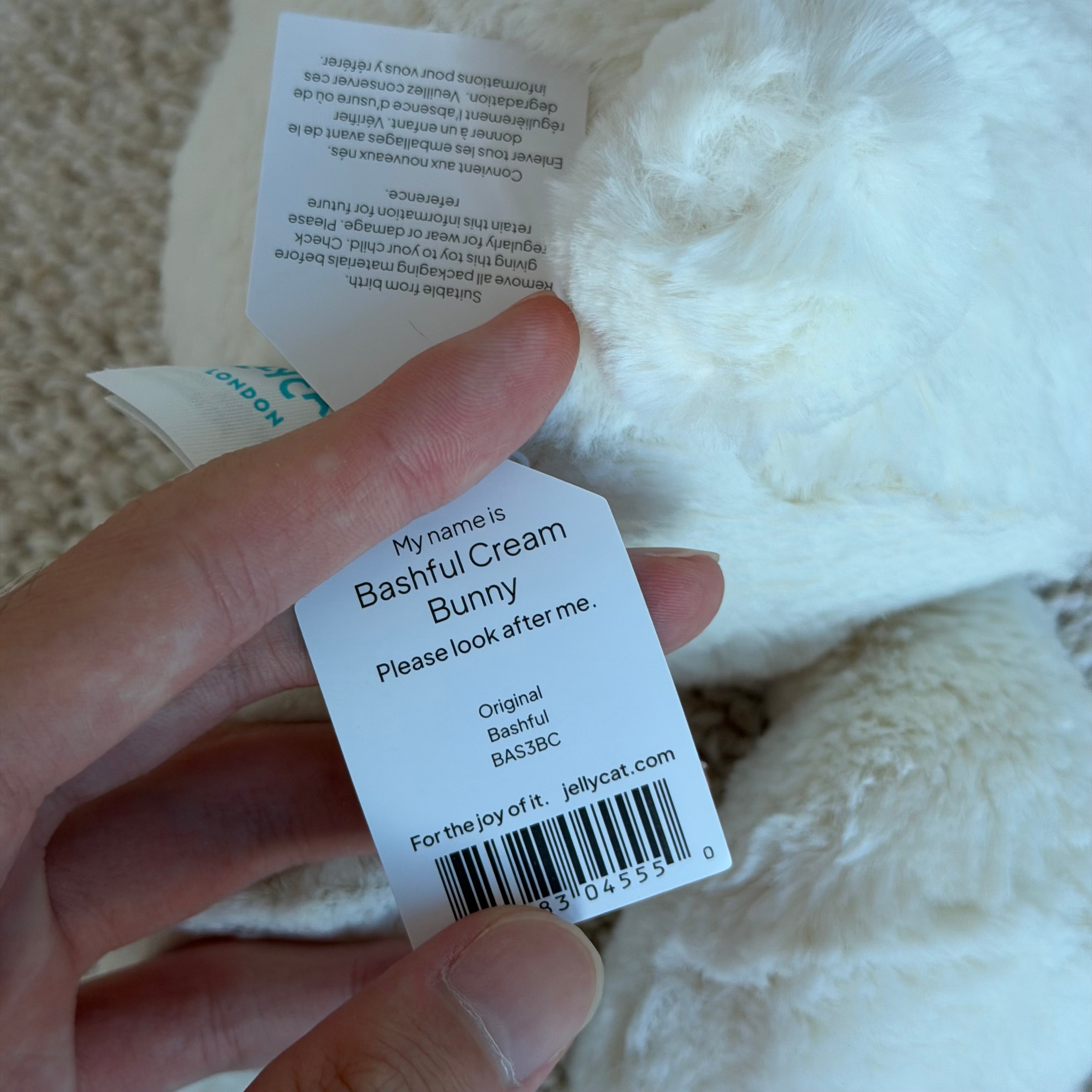 Medium Cream Bunny
