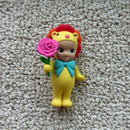 Opened Birthday. Birthday Bear, Flower Gift Series