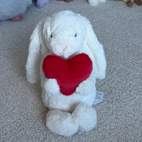 Medium Red Love Heart Bunny